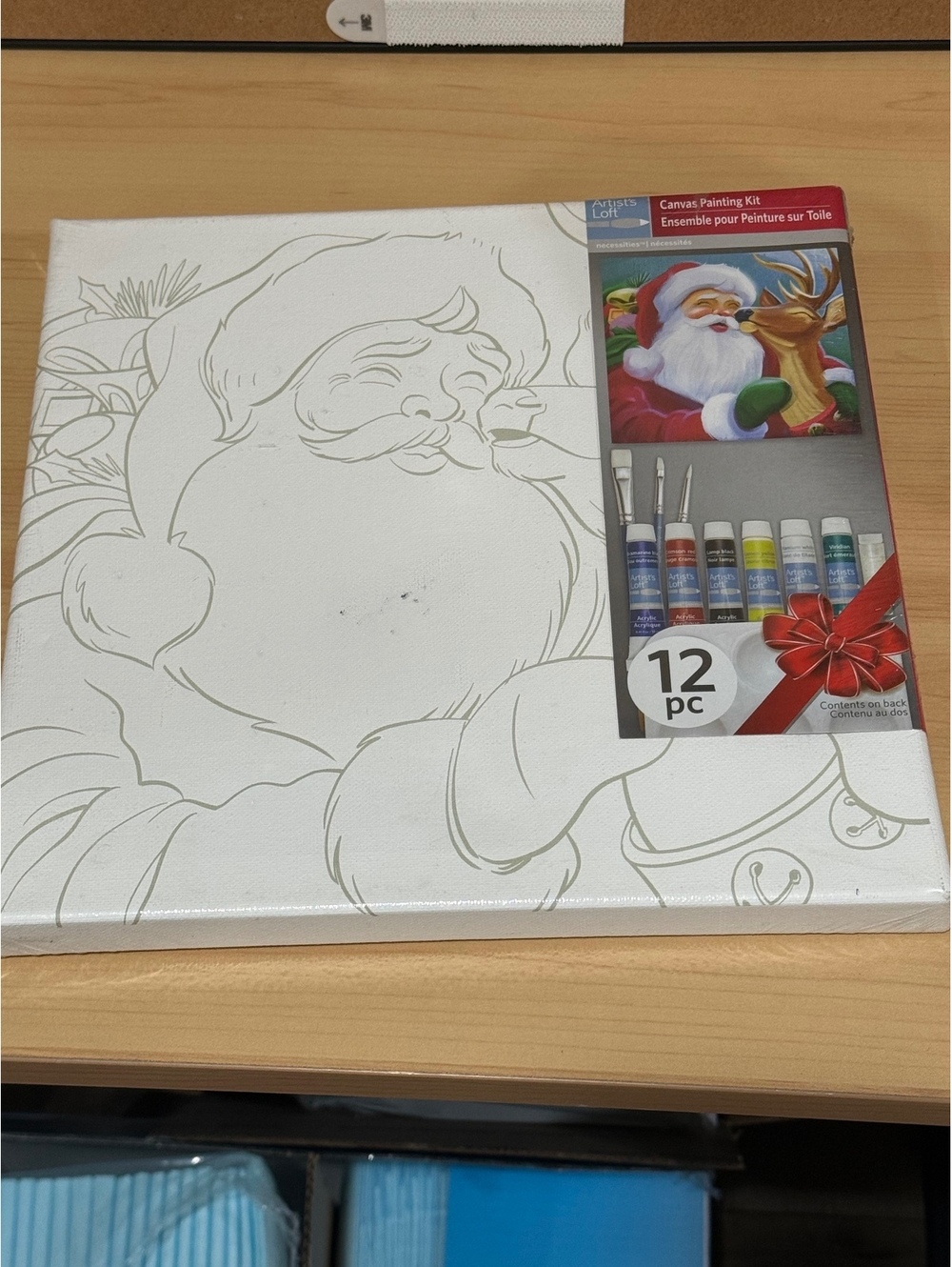 Artist's Loft 12-Piece Santa Canvas Painting Kit